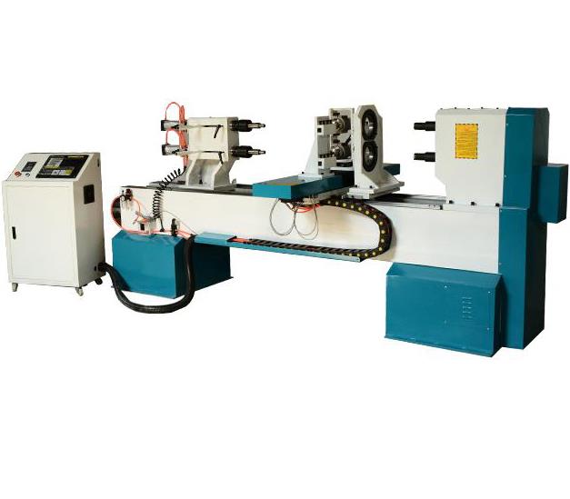 wood lathe with load material system